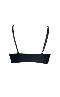 Hamade Activewear Scoop Neck Mesh Top - Black