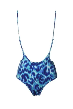 Hamade Activewear High Waisted Sling Bottoms - Blue Leopard All Pole Wear