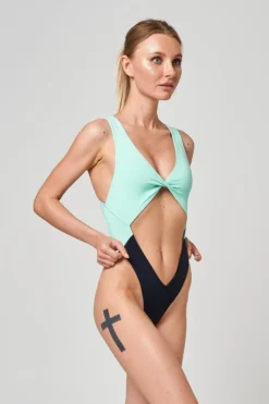 Shark Polewear Benita Bodysuit - Mint/Black All Pole Wear