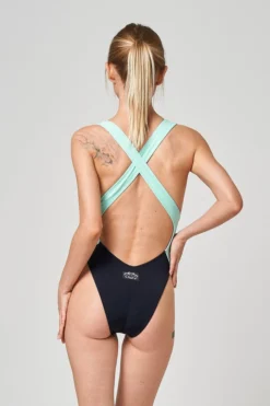 Shark Polewear Benita Bodysuit - Mint/Black All Pole Wear