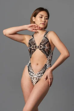 Shark Polewear Benita Bodysuit - Snake All Pole Wear