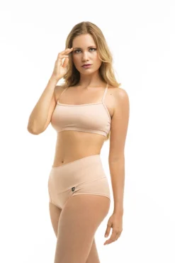 Poledancerka High-Low Brazil Shorts - Powder 00