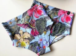 Back In Stock Pole Addict High Waisted Shorts - Tropical Flowers