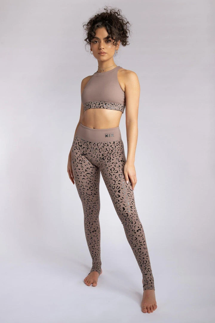 Creatures Of XIX Gecko Grip Leggings - Dusky Leopard All Pole Wear