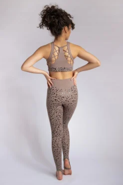 Creatures Of XIX Gecko Grip Leggings - Dusky Leopard All Pole Wear