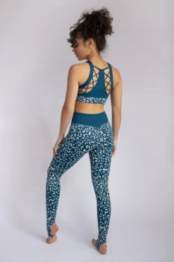 All Pole Wear Creatures Of XIX Gecko Grip Leggings - Twilight Leopard