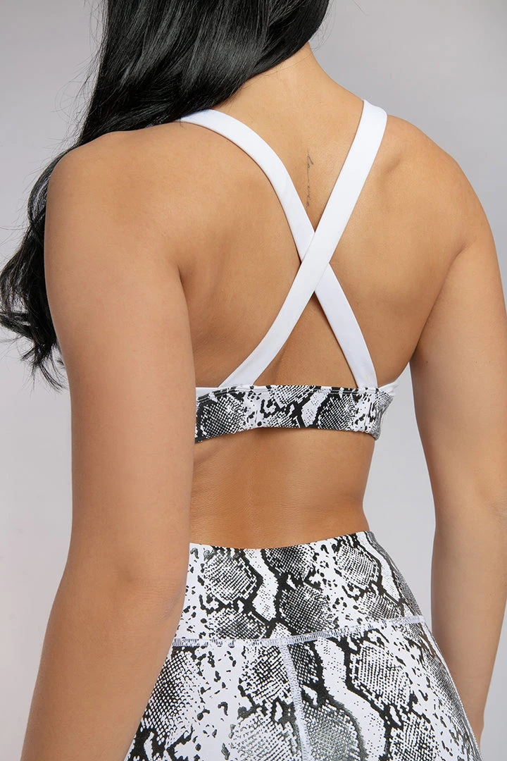 Creatures Of XIX Boa Triangle Top - White