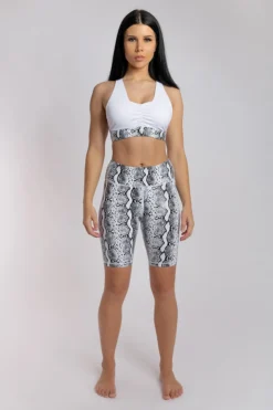 Creatures Of XIX Gecko Grip Biker Shorts - White Mamba All Pole Wear