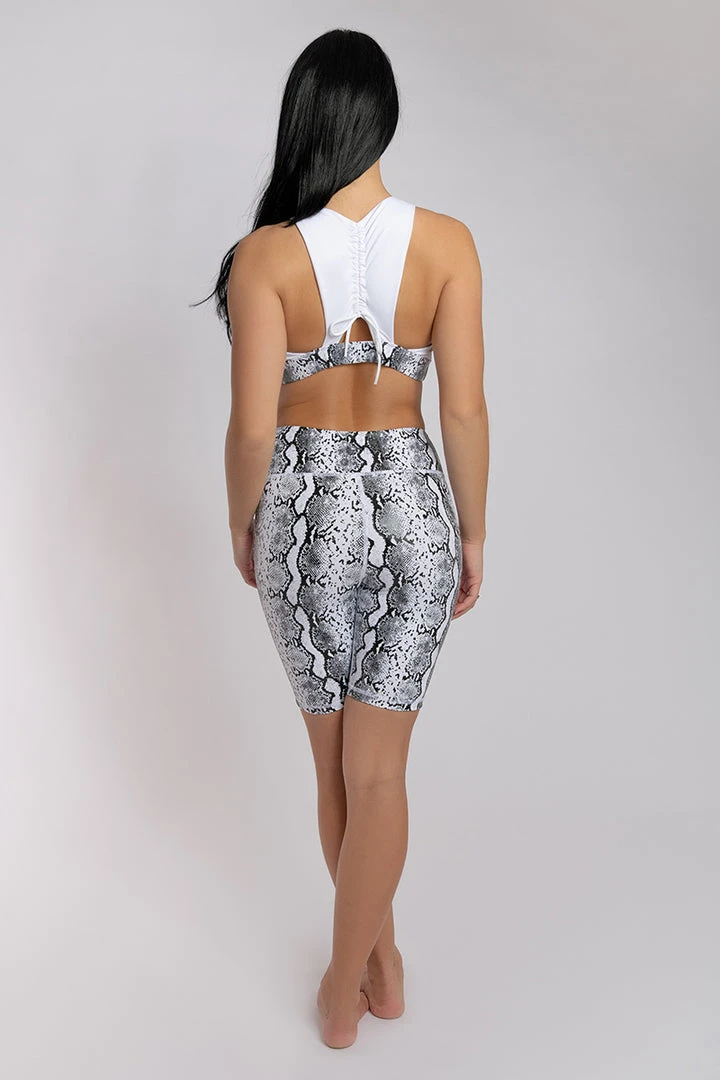 Creatures Of XIX Gecko Grip Biker Shorts - White Mamba All Pole Wear