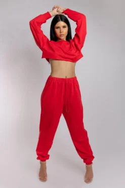 Creatures Of XIX Oversized Cropped Jumper - Jalapeño Loungewear Tops