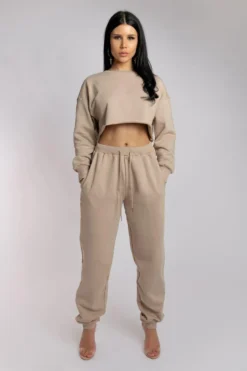 Loungewear Bottoms Creatures Of XIX Oversized Jogger Bottoms - Fawn