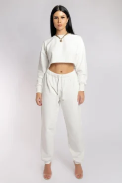 Loungewear Bottoms Creatures Of XIX Oversized Jogger Bottoms - Ecru
