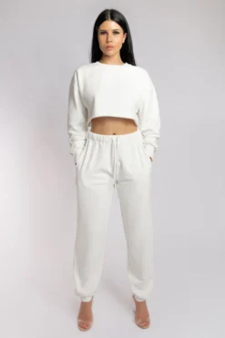 Loungewear Bottoms Creatures Of XIX Oversized Jogger Bottoms - Ecru