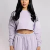 Creatures Of XIX Oversized Cropped Jumper - Lilac