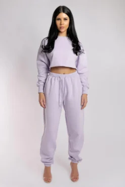 Creatures Of XIX Oversized Jogger Bottoms - Lilac Loungewear Bottoms