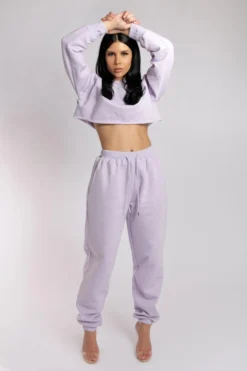 Creatures Of XIX Oversized Jogger Bottoms - Lilac Loungewear Bottoms