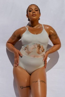 All Pole Wear Creatures Of XIX Hey Cherub Bodysuit - Platinum