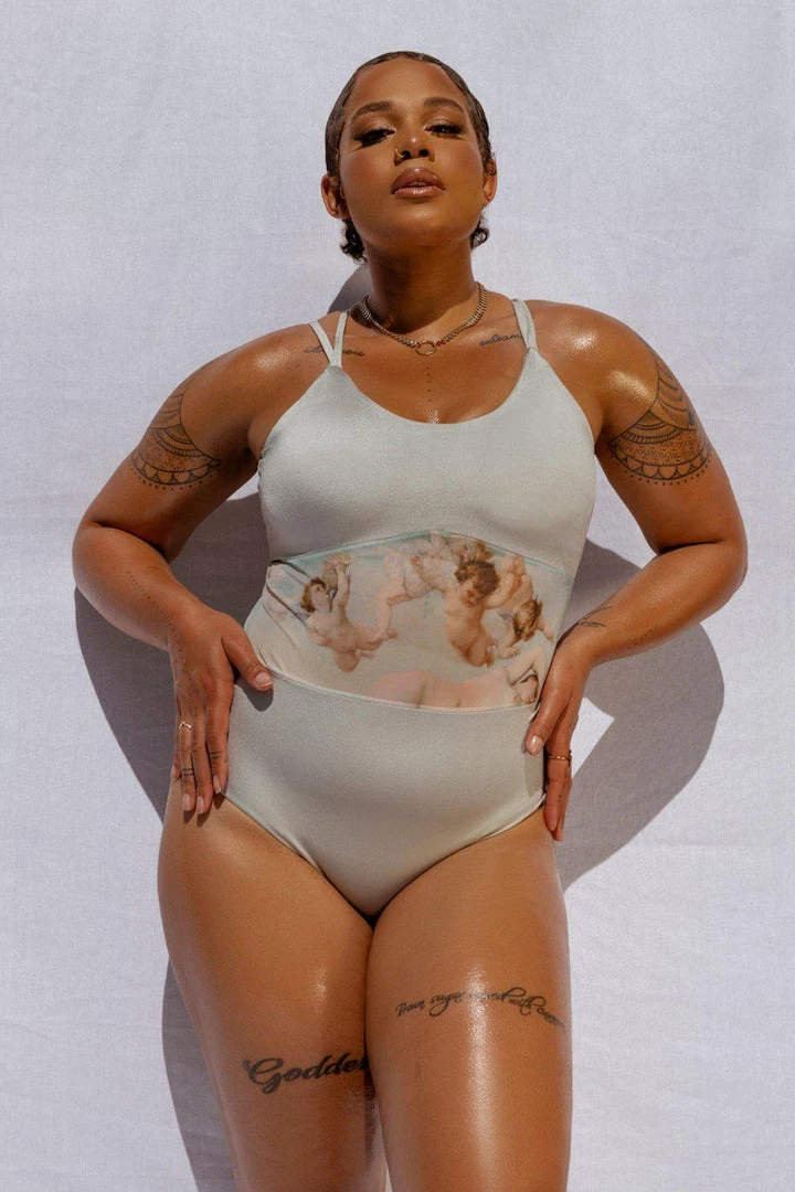 All Pole Wear Creatures Of XIX Hey Cherub Bodysuit - Platinum