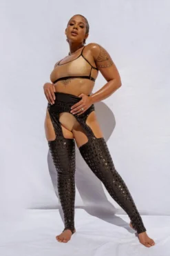 Creatures Of XIX Gecko Grip Cowgirl Leggings - Black