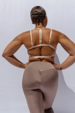 Creatures Of XIX Confession Garter Leggings - Bronzed