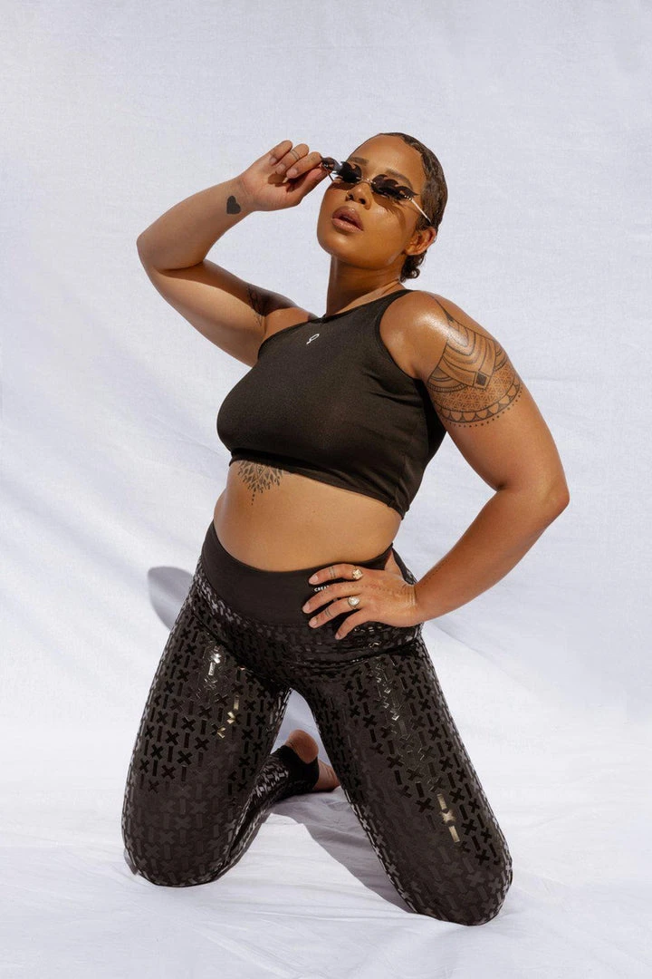 Back In Stock Creatures Of XIX Gecko Grip Leggings - Black