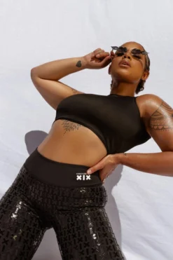 Back In Stock Creatures Of XIX Gecko Grip Leggings - Black