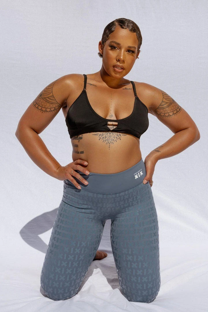 Creatures Of XIX Gecko Grip Leggings - Blue Steel All Pole Wear