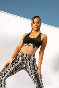 Creatures Of XIX Rattlesnake Ruche Top - Black All Pole Wear