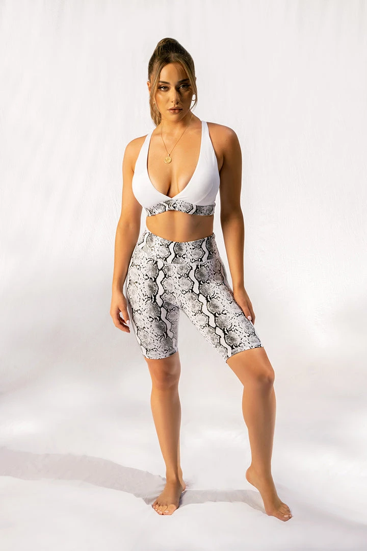 Creatures Of XIX Boa Triangle Top - White