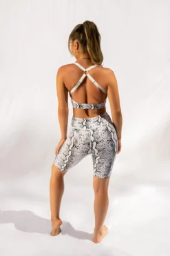 Creatures Of XIX Gecko Grip Biker Shorts - White Mamba All Pole Wear