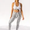 All Pole Wear Creatures Of XIX Gecko Grip Leggings - White Mamba