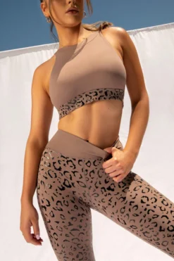 Creatures Of XIX Gecko Grip Leggings - Dusky Leopard All Pole Wear