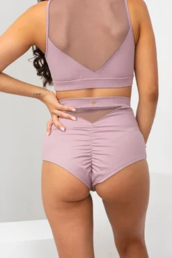 All Pole Wear Lunalae Addison High Waisted Bottoms - Recycled Mauve