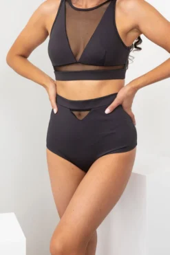Lunalae Addison High Waisted Bottoms - Recycled Black
