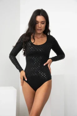 All Pole Wear Lunalae Sticky Grip Bodysuit - Recycled Black