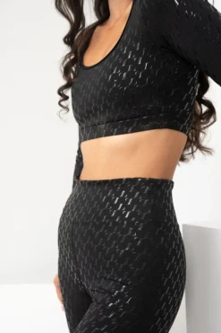 All Pole Wear Lunalae Sticky Grip Long Sleeved Top - Recycled Black