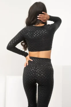 All Pole Wear Lunalae Sticky Grip Long Sleeved Top - Recycled Black