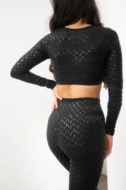 All Pole Wear Lunalae Sticky Grip Long Sleeved Top - Recycled Black