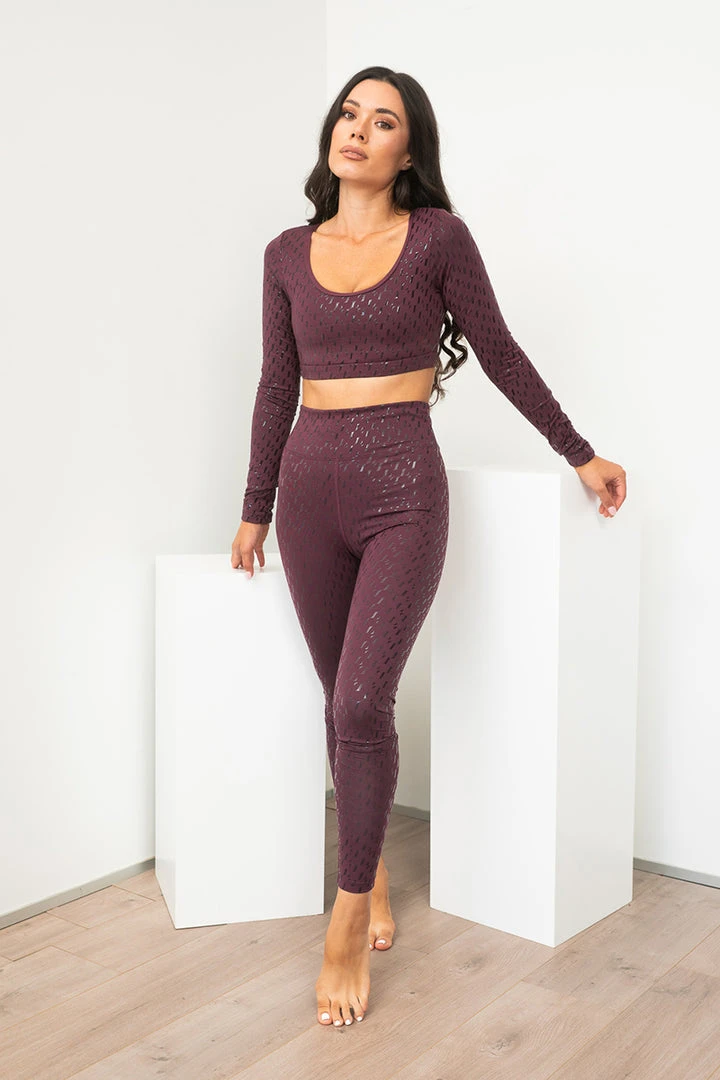 Lunalae Sticky Grip Leggings - Recycled Mulberry