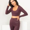 All Pole Wear Lunalae Sticky Grip Long Sleeved Top - Recycled Mulberry