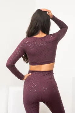 All Pole Wear Lunalae Sticky Grip Long Sleeved Top - Recycled Mulberry