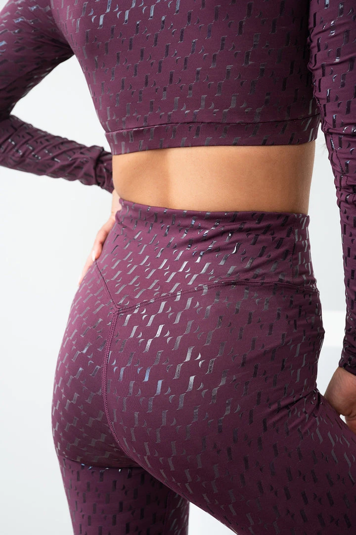 Lunalae Sticky Grip Leggings - Recycled Mulberry