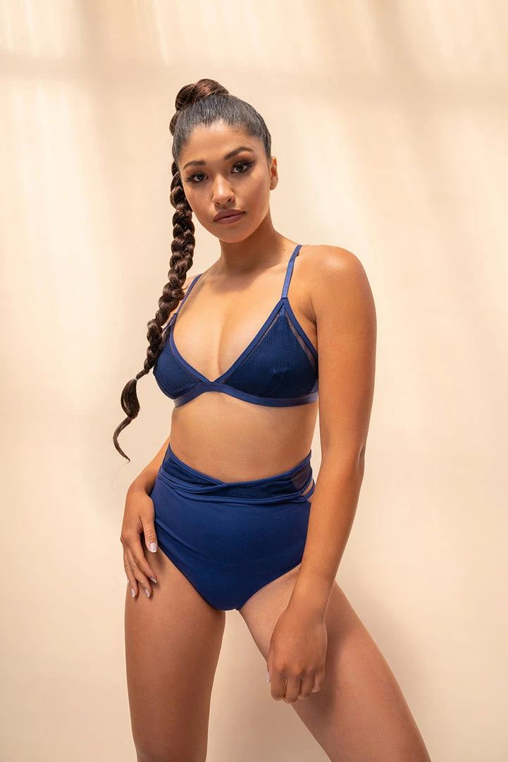 Lunalae Daisy Top - Recycled Navy All Pole Wear