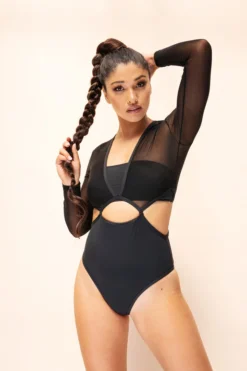 Lunalae Diana Bodysuit - Recycled Black All Pole Wear