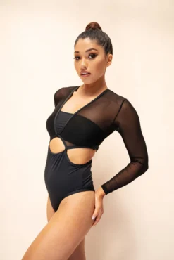 Lunalae Diana Bodysuit - Recycled Black All Pole Wear