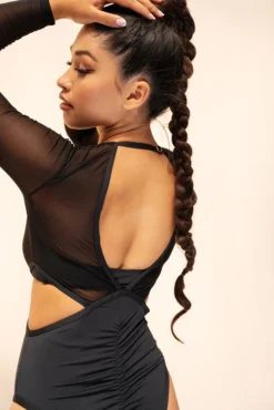 Lunalae Diana Bodysuit - Recycled Black All Pole Wear