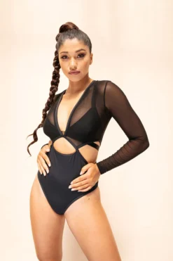 Lunalae Diana Bodysuit - Recycled Black All Pole Wear
