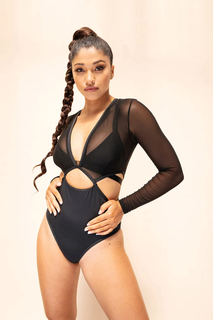 Lunalae Diana Bodysuit - Recycled Black All Pole Wear