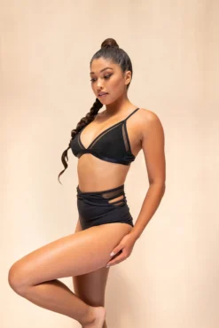 Lunalae Daisy Top - Recycled Black Plus Size Pole Wear