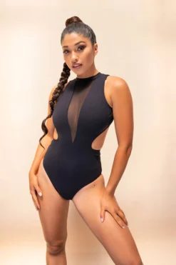 Lunalae Margot Bodysuit - Recycled Black